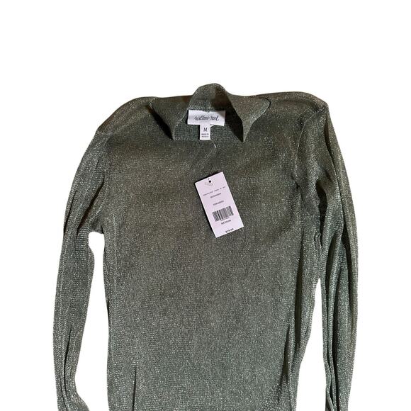 Willow And Root Mesh Green Shirt Size M - Picture 2 of 2